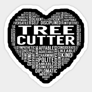 Tree Cutter Heart Sticker